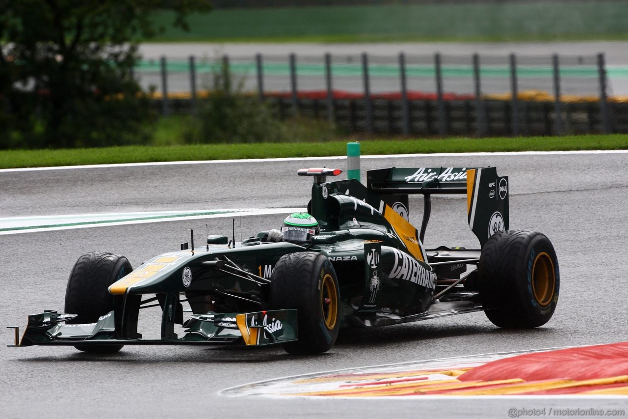 GP BELGIO, 26.08.2011- Prove Libere 2, Venerdi', Heikki Kovalainen (FIN), Team Lotus, TL11 