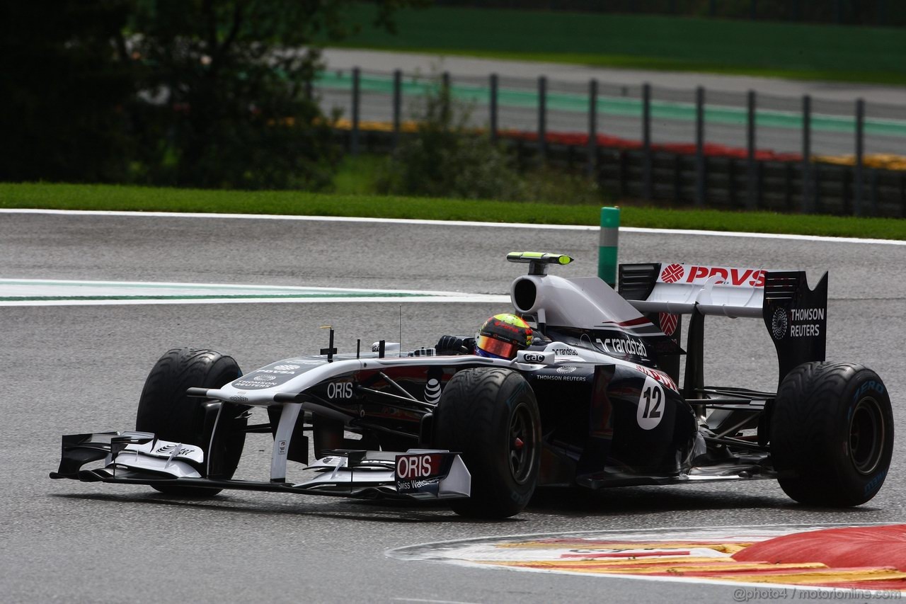 GP BELGIO, 26.08.2011- Prove Libere 2, Venerdi', Pastor Maldonado (VEN), Williams FW33 