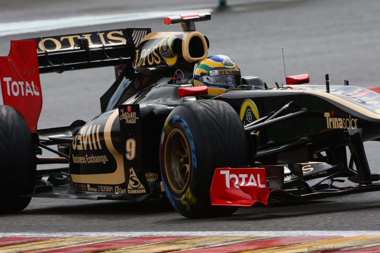 GP BELGIO, 26.08.2011- Prove Libere 2, Venerdi', Bruno Senna (BRA), Lotus Renault GP R31 