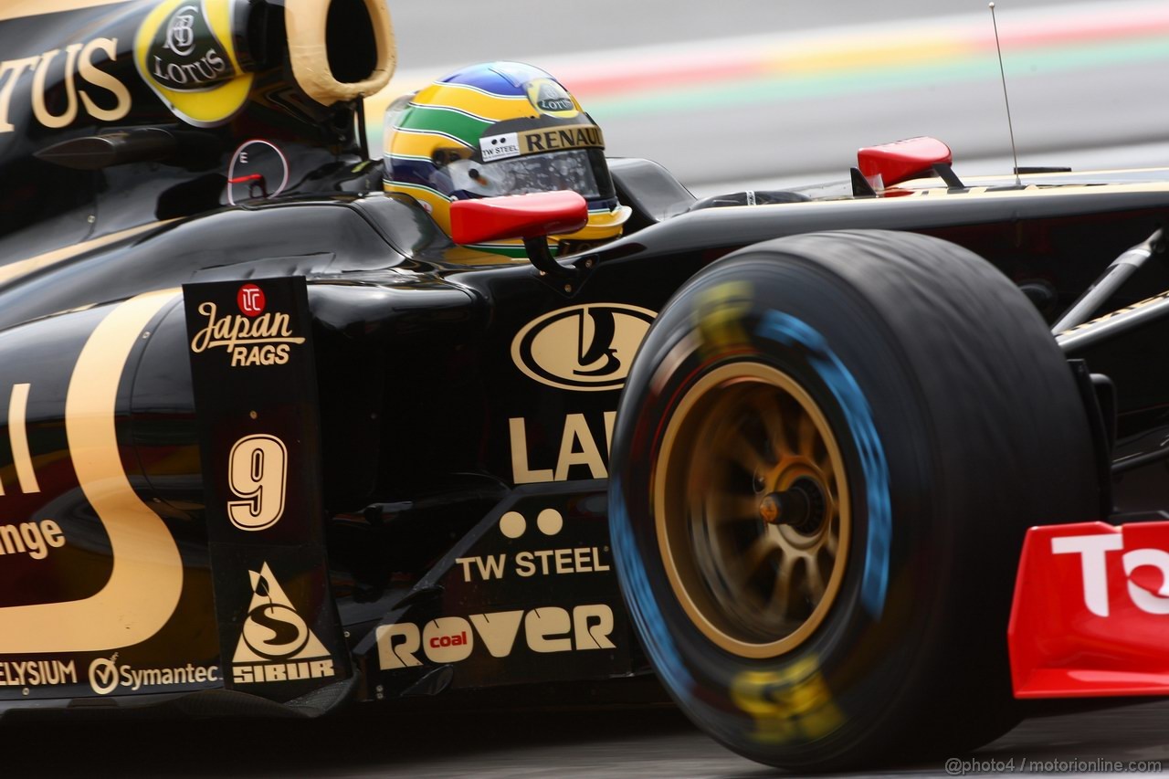 GP BELGIO, 26.08.2011- Prove Libere 2, Venerdi', Bruno Senna (BRA), Lotus Renault GP R31 