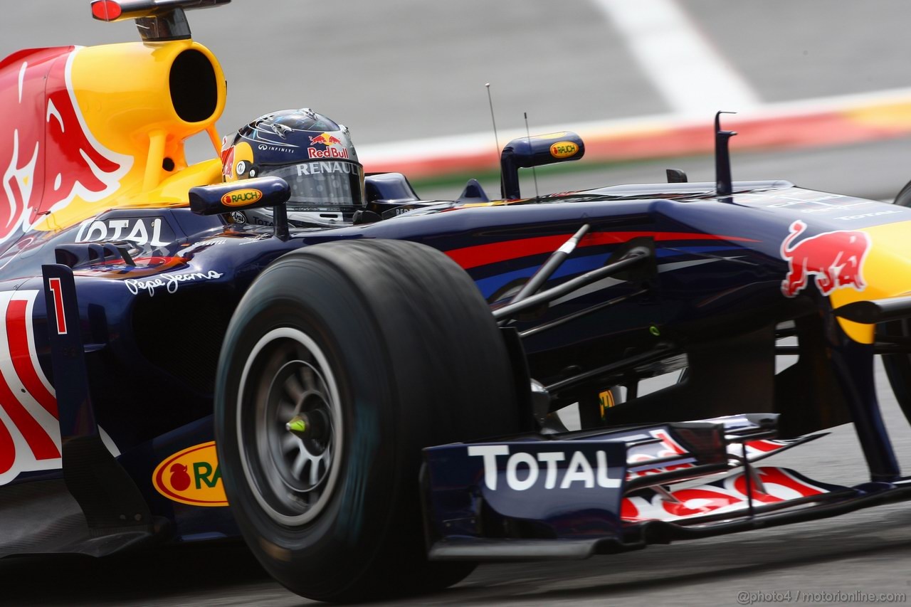 GP BELGIO, 26.08.2011- Prove Libere 2, Venerdi', Sebastian Vettel (GER), Red Bull Racing, RB7 