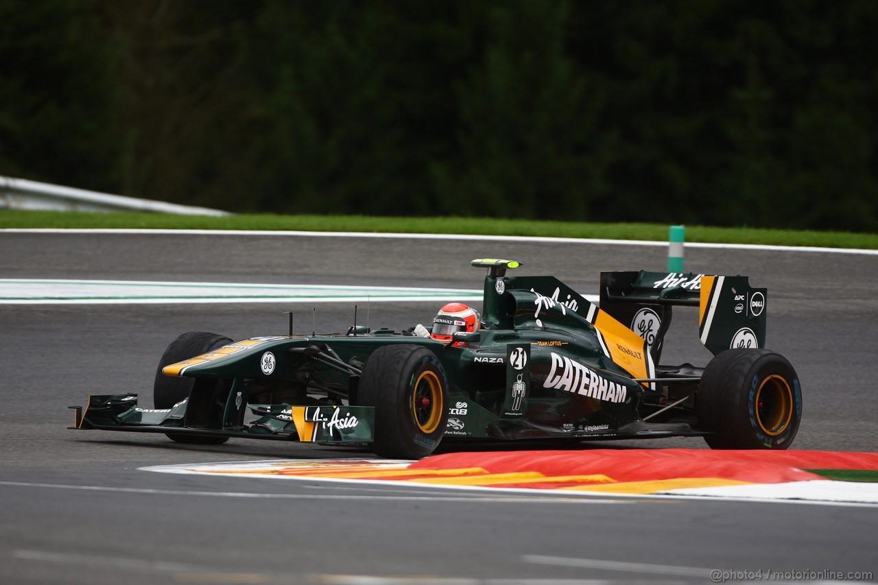 GP BELGIO, 26.08.2011- Prove Libere 2, Venerdi', Jarno Trulli (ITA), Team Lotus, TL11 