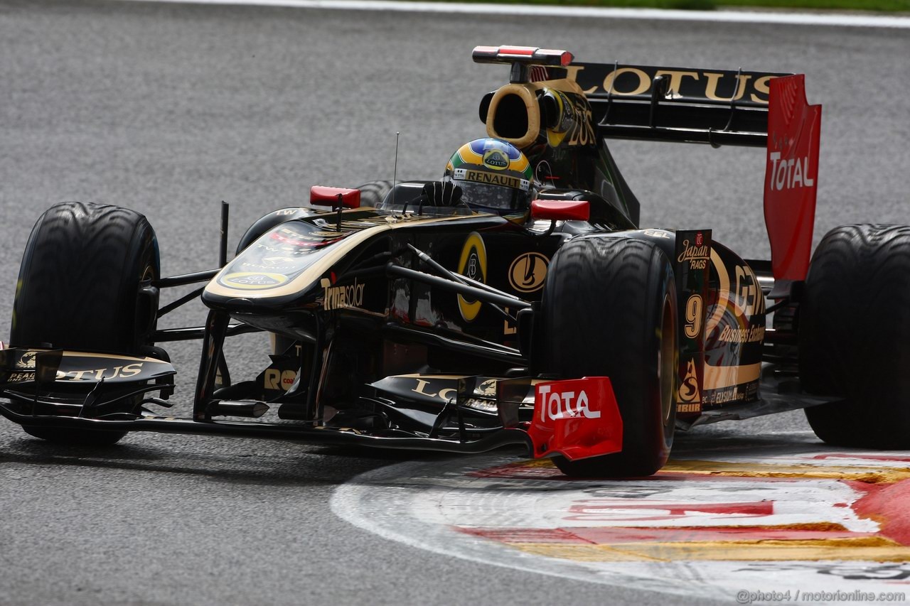 GP BELGIO, 26.08.2011- Prove Libere 2, Venerdi', Bruno Senna (BRA), Lotus Renault GP R31 