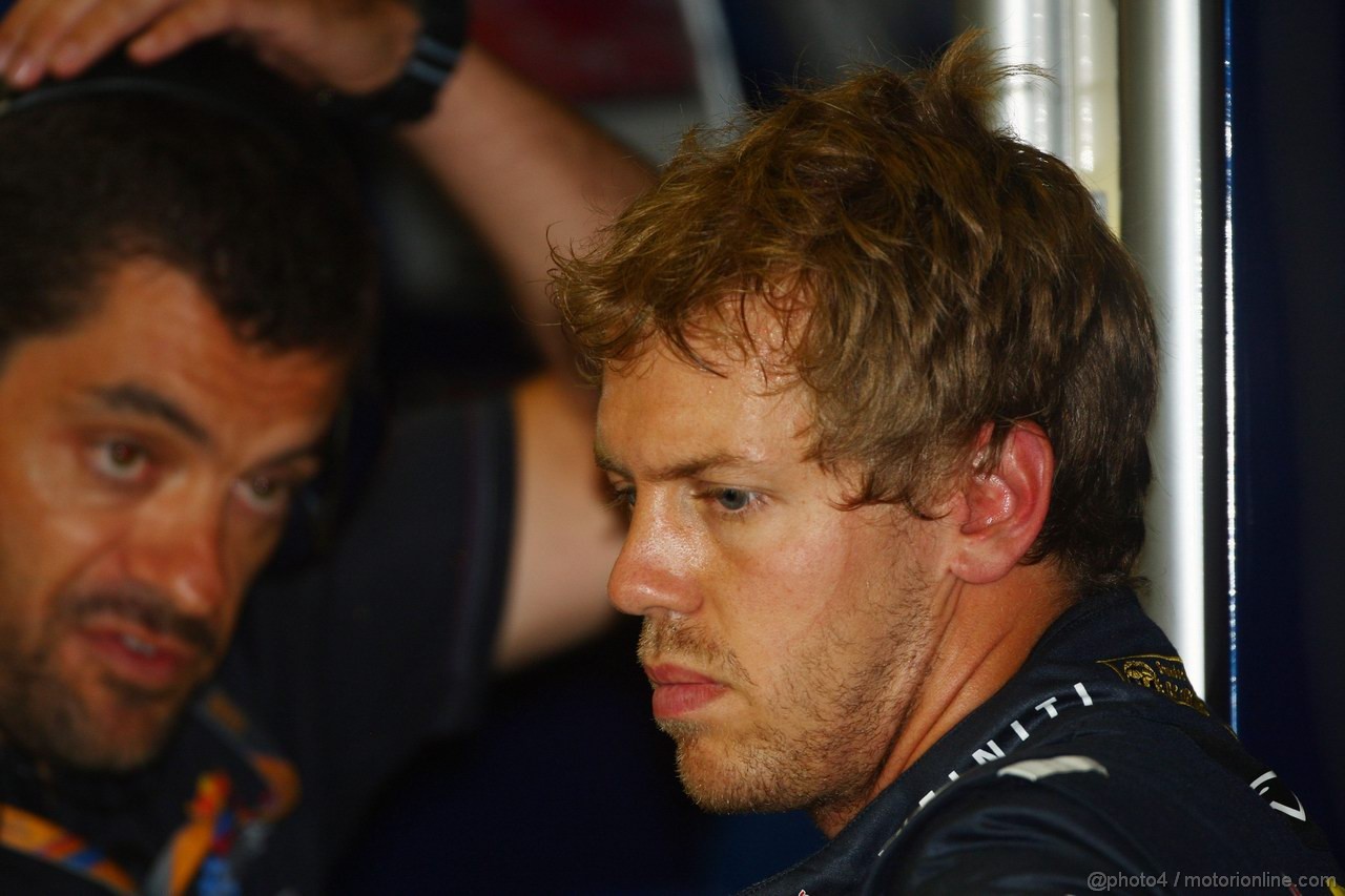 GP BELGIO, 26.08.2011- Prove Libere 2, Venerdi', Sebastian Vettel (GER), Red Bull Racing, RB7 