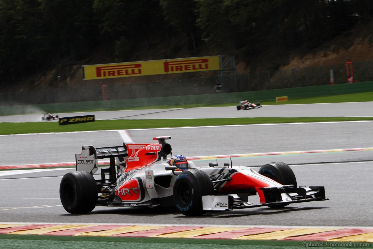 GP BELGIO, 26.08.2011- Prove Libere 2, Venerdi', Daniel Ricciardo (AUS), HRT Formula One Team 