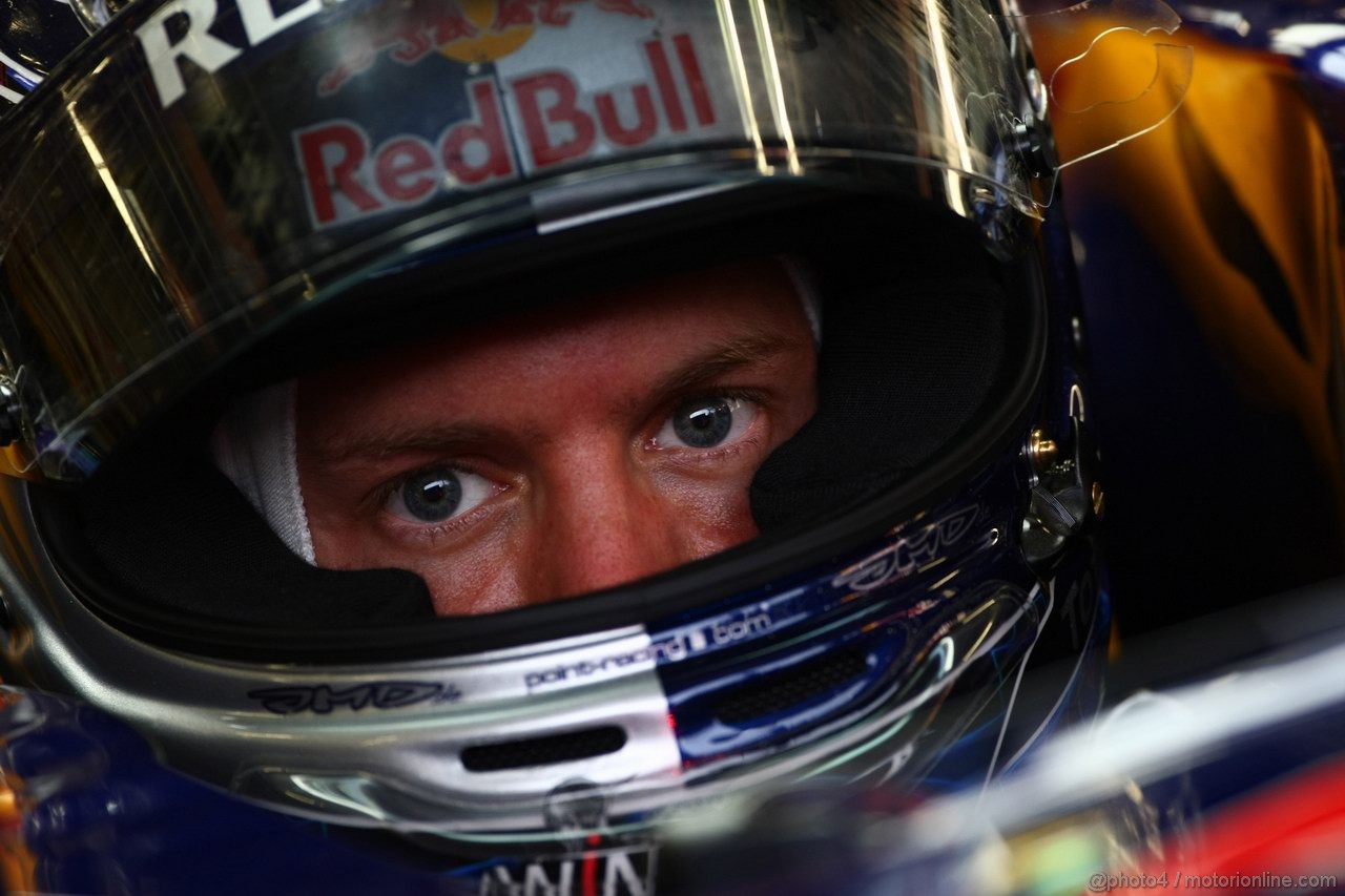 GP BELGIO, 26.08.2011- Prove Libere 2, Venerdi', Sebastian Vettel (GER), Red Bull Racing, RB7 