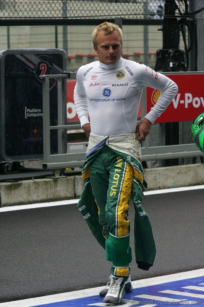 GP BELGIO, 26.08.2011- Prove Libere 2, Venerdi', Heikki Kovalainen (FIN), Team Lotus, TL11 