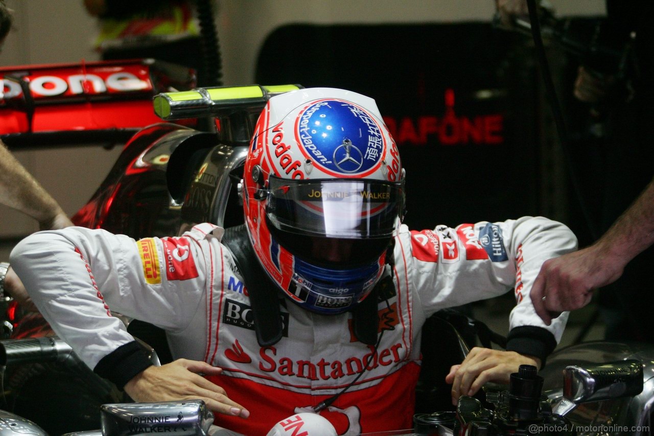 GP BELGIO, 26.08.2011- Prove Libere 2, Venerdi', Jenson Button (GBR), McLaren  Mercedes, MP4-26 