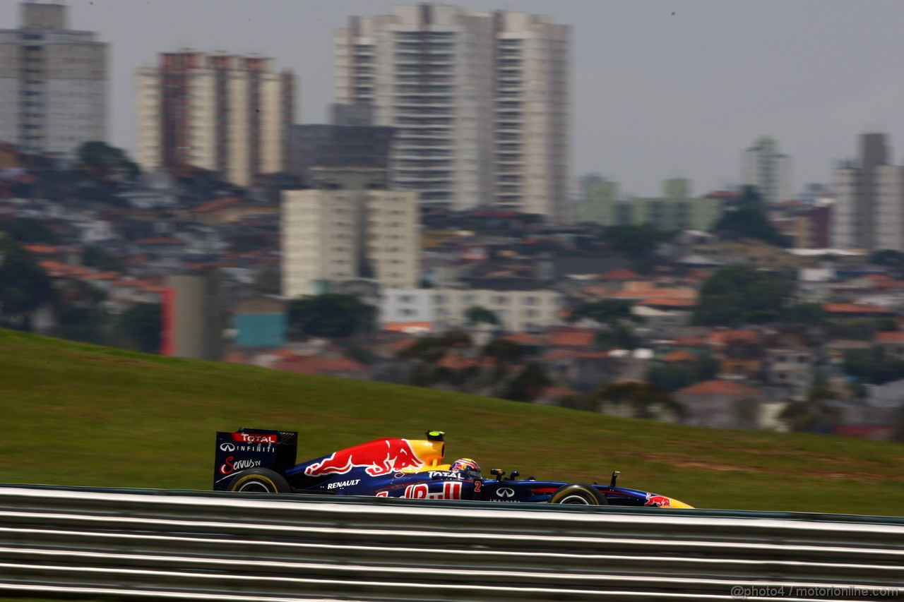 GP BRASILE, 27.11.2011- Gara, Mark Webber (AUS), Red Bull Racing, RB7 