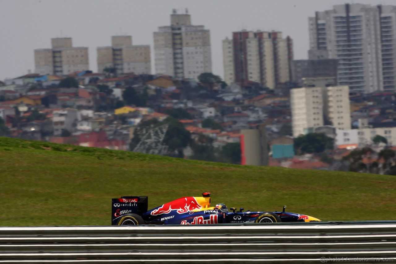 GP BRASILE, 27.11.2011- Gara, Sebastian Vettel (GER), Red Bull Racing, RB7 