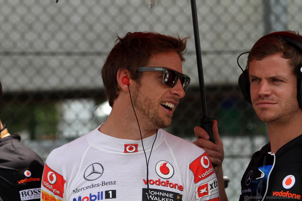 GP BRASILE, 27.11.2011- Gara, Jenson Button (GBR), McLaren  Mercedes, MP4-26 