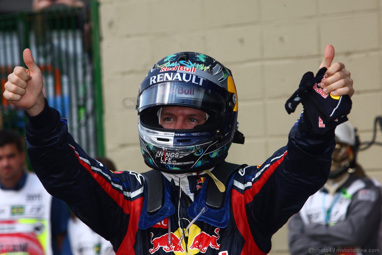 GP BRASILE, 27.11.2011- Gara, Sebastian Vettel (GER), Red Bull Racing, RB7 