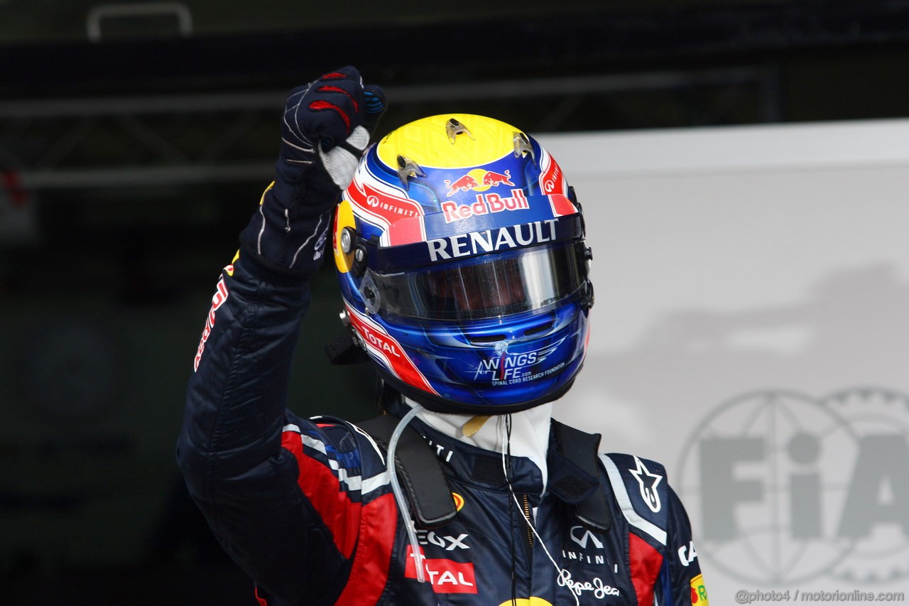 GP BRASILE, 27.11.2011- Gara, Mark Webber (AUS), Red Bull Racing, RB7 vincitore 