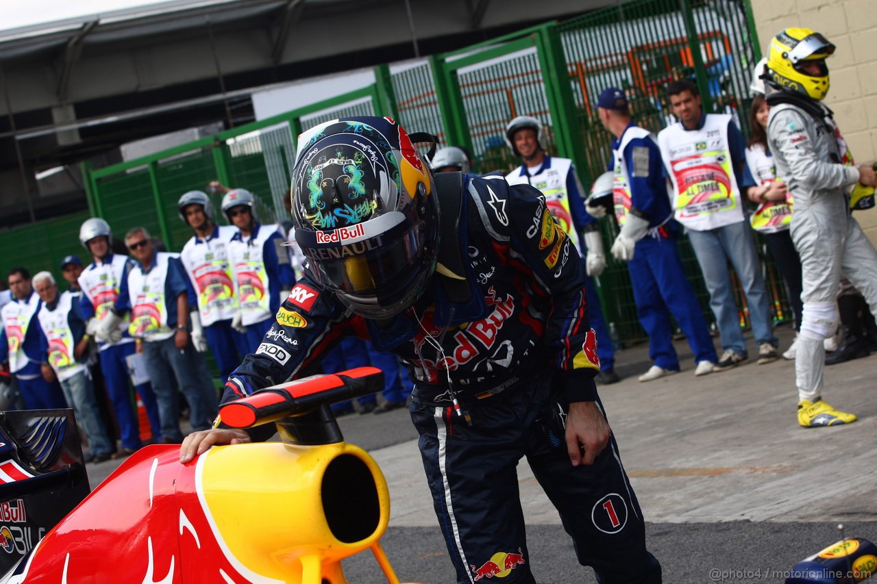 GP BRASILE, 27.11.2011- Gara, Sebastian Vettel (GER), Red Bull Racing, RB7 