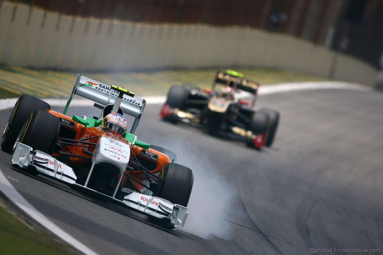 GP BRASILE, 27.11.2011- Gara, Paul di Resta (GBR) Force India VJM04 