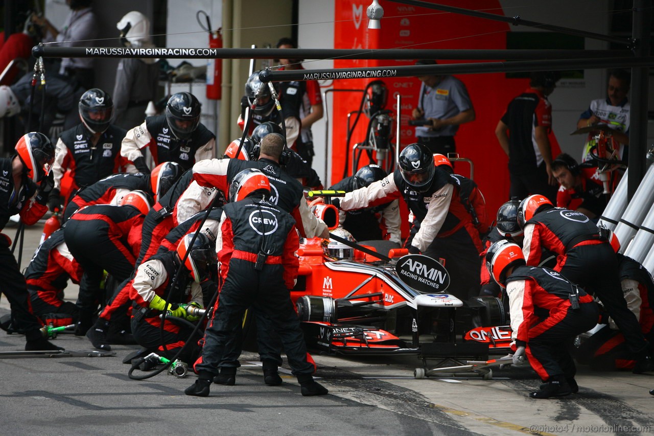 GP BRASILE, 27.11.2011- Gara, Jerome D'Ambrosio (BEL), Marussia Virgin Racing VR-02 