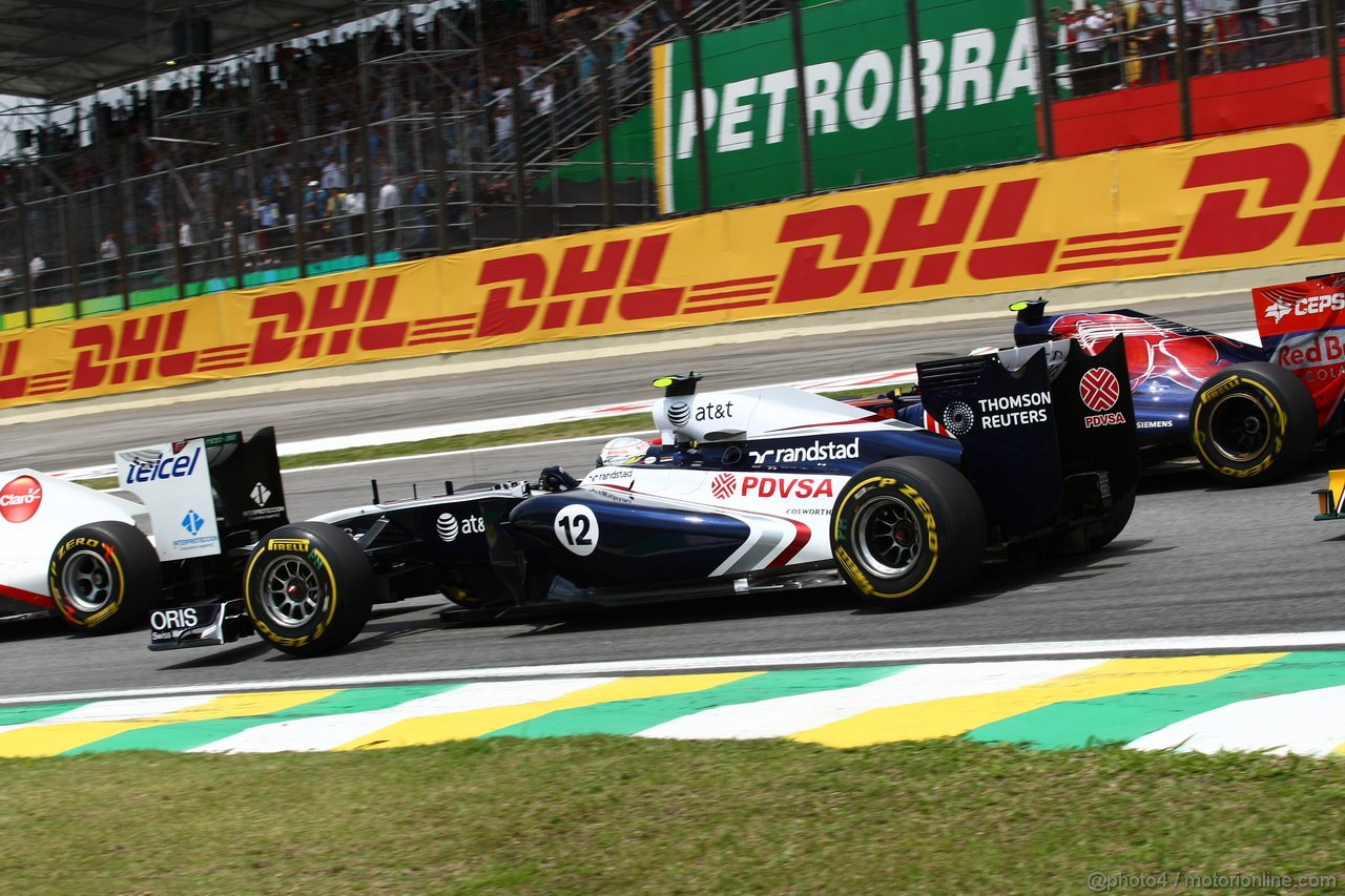 GP BRASILE, 27.11.2011- Gara, Pastor Maldonado (VEN), Williams FW33 