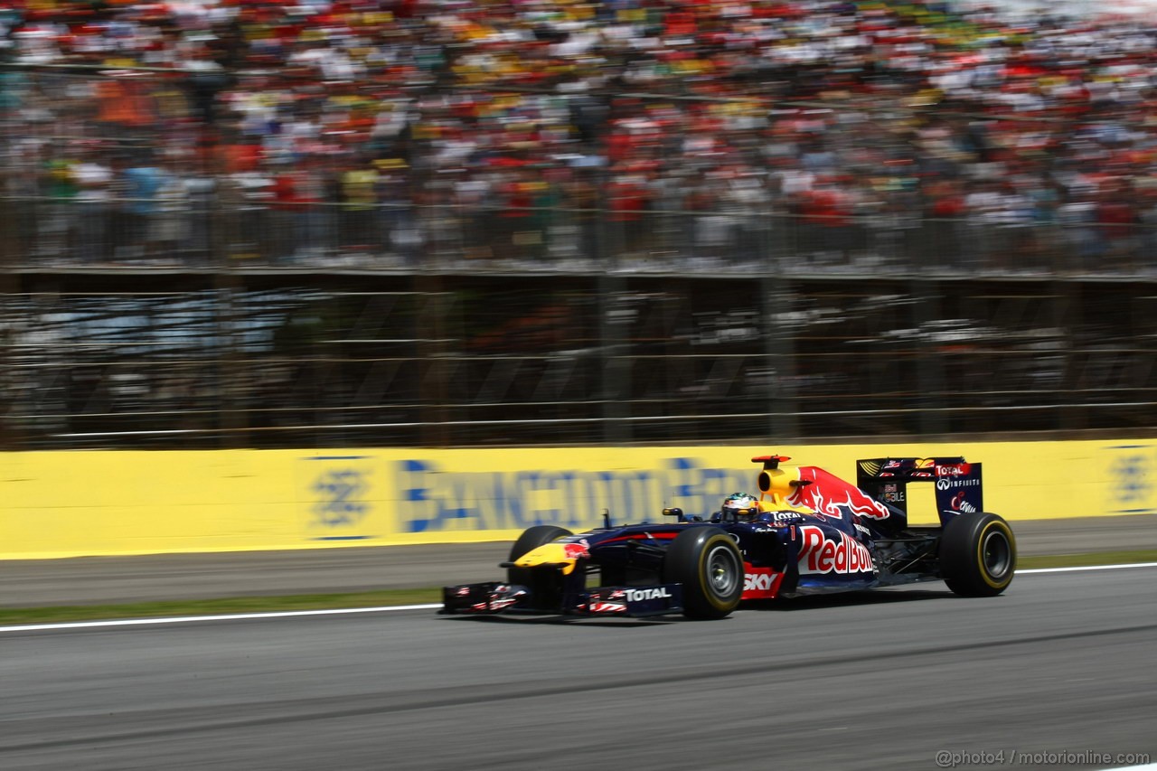GP BRASILE, 27.11.2011- Gara, Sebastian Vettel (GER), Red Bull Racing, RB7 