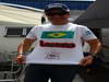 GP BRASILE, 27.11.2011- Rubens Barrichello (BRA), Williams FW33 with a t-shirt painted by his sons