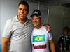 GP BRASILE, 27.11.2011- Ronaldo, Ex soccer e Rubens Barrichello (BRA), Williams FW33 