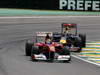 GP BRASILE, 27.11.2011- Gara, Felipe Massa (BRA), Ferrari, F-150 Italia e Sebastian Vettel (GER), Red Bull Racing, RB7 