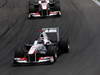GP BRASILE, 27.11.2011- Gara, Kamui Kobayashi (JAP), Sauber F1 Team C30 e Sergio Prez (MEX), Sauber F1 Team C30 
