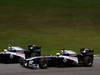GP BRASILE, 27.11.2011- Gara, Pastor Maldonado (VEN), Williams FW33 e Rubens Barrichello (BRA), Williams FW33 
