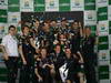 GP BRASILE, 27.11.2011- Gara, Festeggiamenti, Mark Webber (AUS), Red Bull Racing, RB7 vincitore e Sebastian Vettel (GER), Red Bull Racing, RB7 secondo 