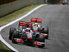 GP BRASILE, 27.11.2011- Gara, Jenson Button (GBR), McLaren  Mercedes, MP4-26 e Lewis Hamilton (GBR), McLaren  Mercedes, MP4-26 