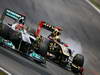 GP BRASILE, 27.11.2011- Gara, Michael Schumacher (GER), Mercedes GP Petronas F1 Team, MGP W02 e Bruno Senna (BRA), Lotus Renault GP R31 