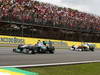 GP BRASILE, 27.11.2011- Gara, Michael Schumacher (GER), Mercedes GP Petronas F1 Team, MGP W02 e Paul di Resta (GBR) Force India VJM04 