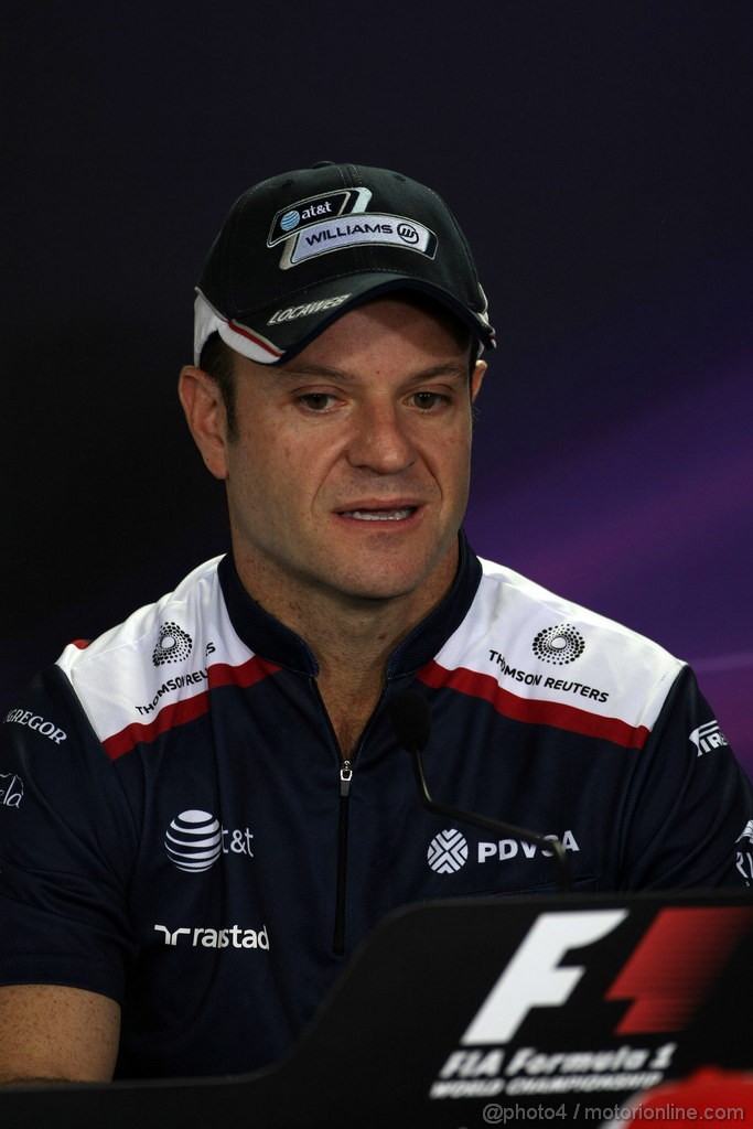 GP BRASILE, 24.11.2011- Conferenza Stampa, Rubens Barrichello (BRA), Williams FW33 