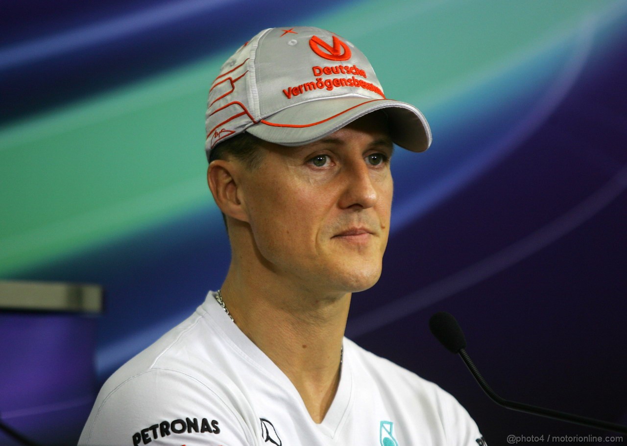 GP BRASILE, 24.11.2011- Conferenza Stampa, Michael Schumacher (GER), Mercedes GP Petronas F1 Team, MGP W02 