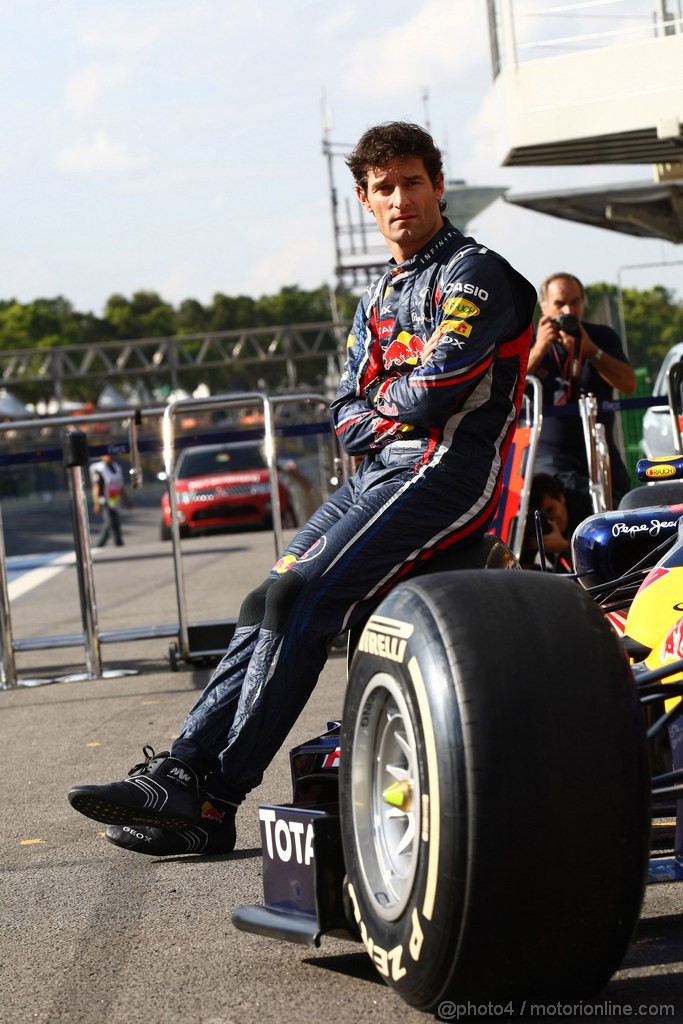 GP BRASILE, 24.11.2011- Team Picture, Mark Webber (AUS), Red Bull Racing, RB7 
