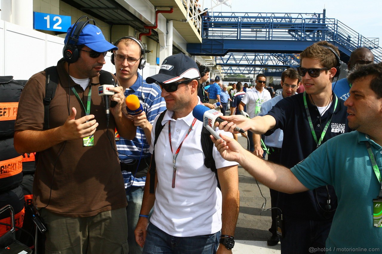 GP BRASILE, 26.11.2011- Rubens Barrichello (BRA), Williams FW33 