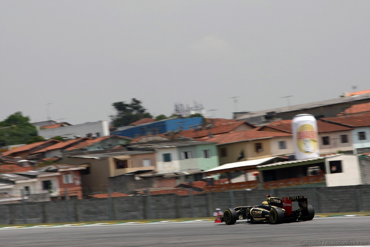 GP BRASILE, 26.11.2011- Prove Libere 3, Sabato, Bruno Senna (BRA), Lotus Renault GP R31 