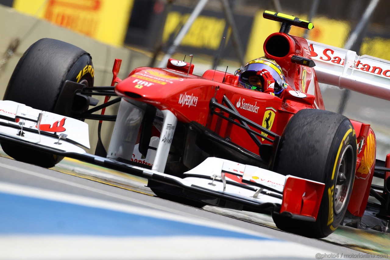 GP BRASILE, 26.11.2011- Prove Libere 3, Sabato, Felipe Massa (BRA), Ferrari, F-150 Italia 