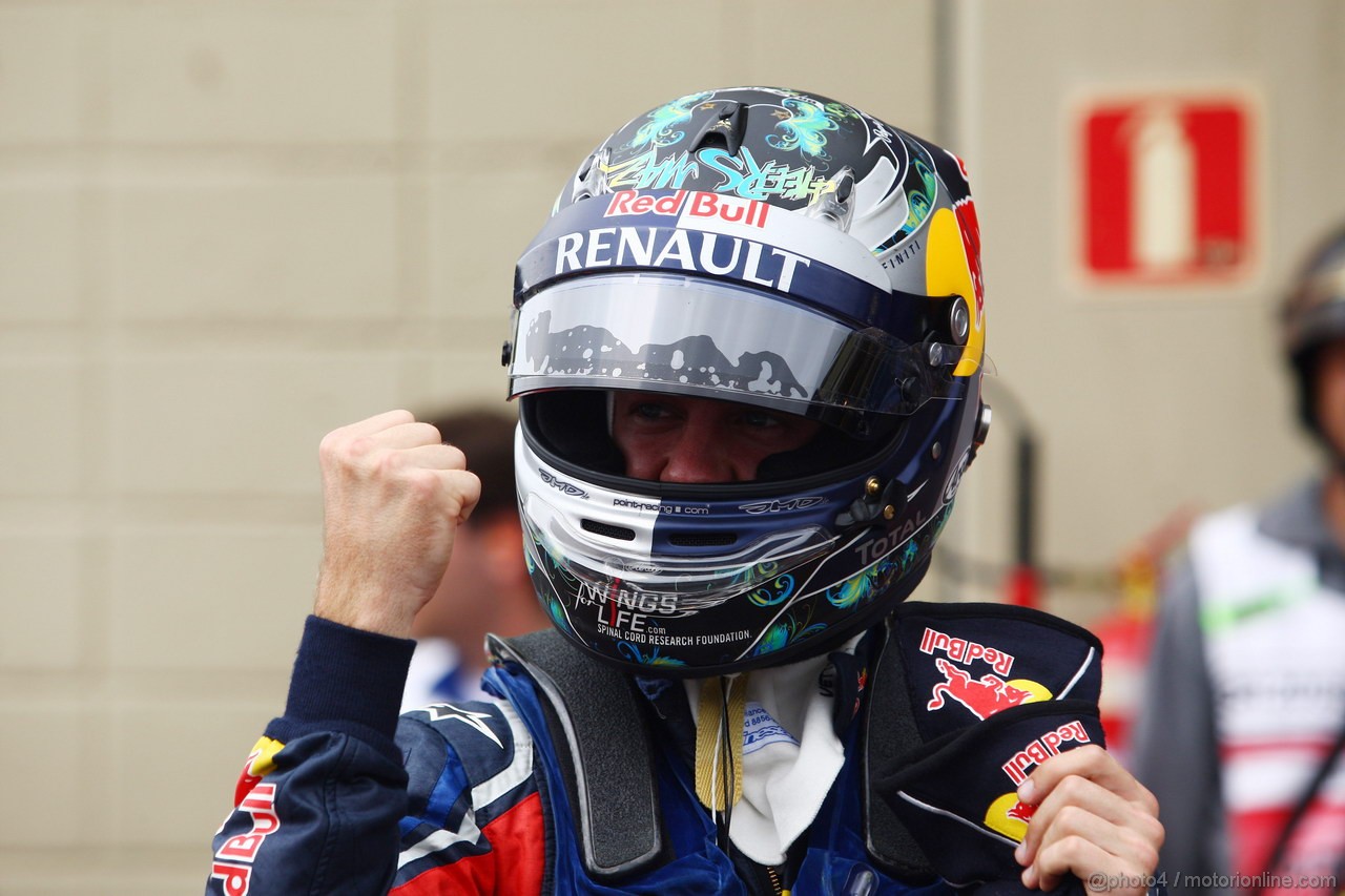 GP BRASILE, 26.11.2011- Qualifiche, Sebastian Vettel (GER), Red Bull Racing, RB7 pole position 