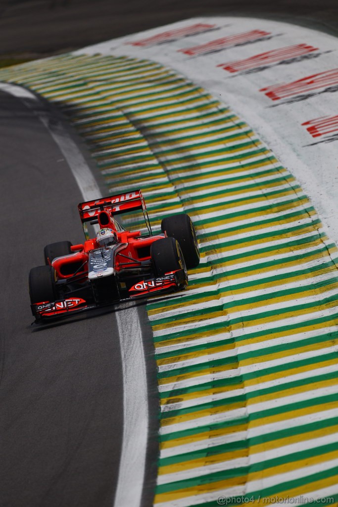 GP BRASILE, 26.11.2011- Qualifiche, Timo Glock (GER), Marussia Virgin Racing VR-02 