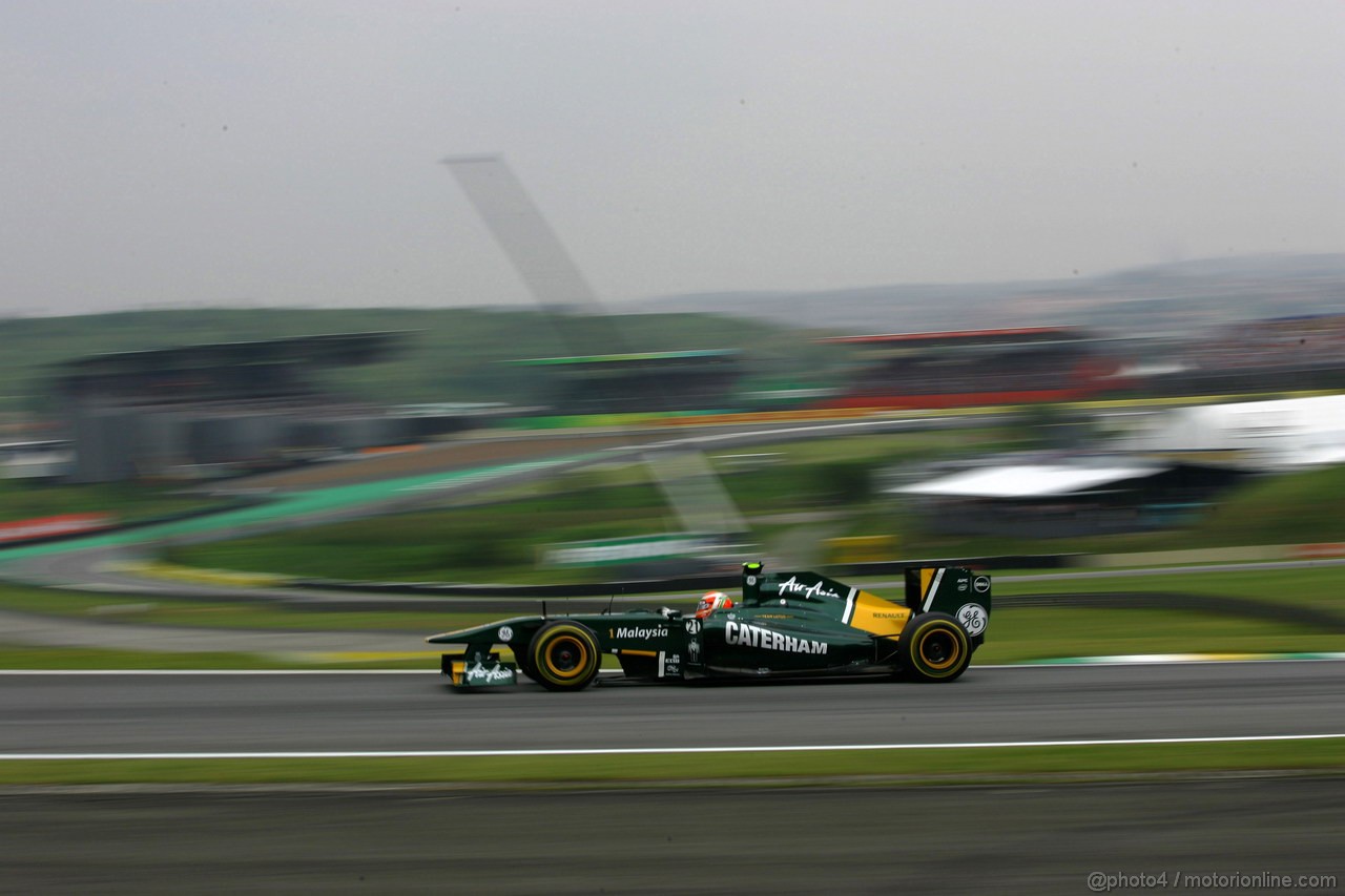 GP BRASILE, 26.11.2011- Qualifiche, Jarno Trulli (ITA), Team Lotus, TL11 