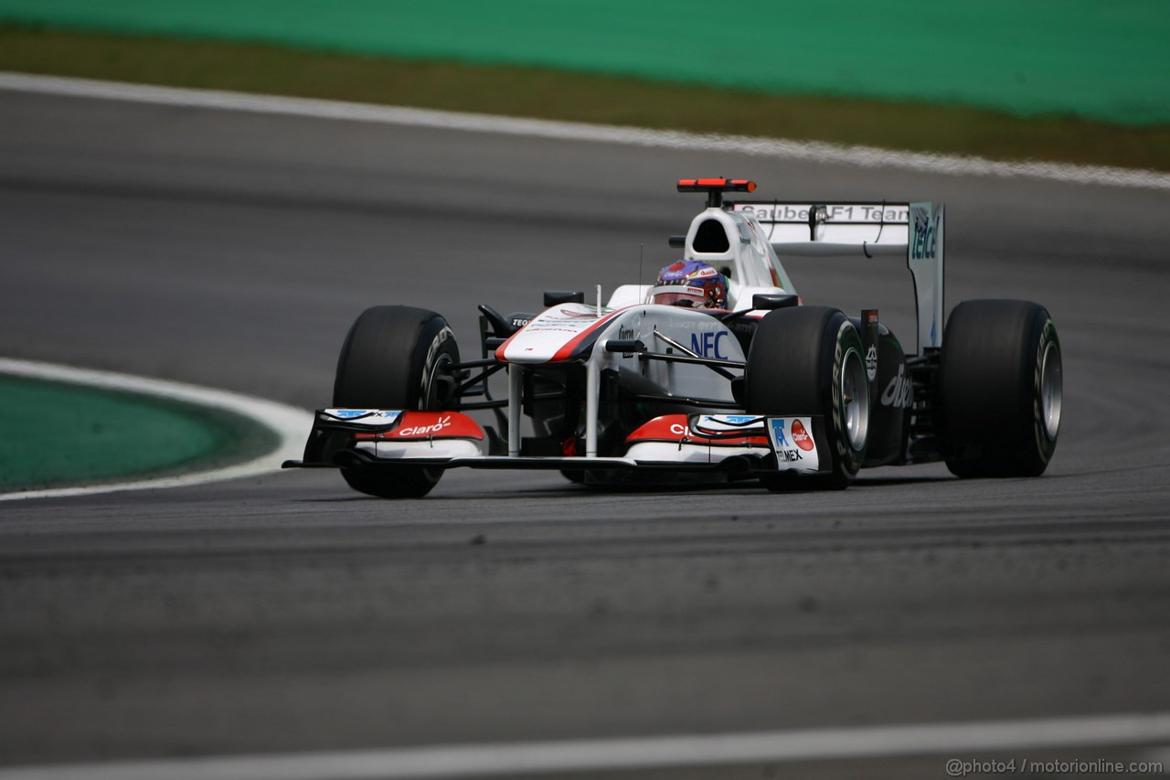 GP BRASILE, 26.11.2011- Qualifiche, Kamui Kobayashi (JAP), Sauber F1 Team C30 