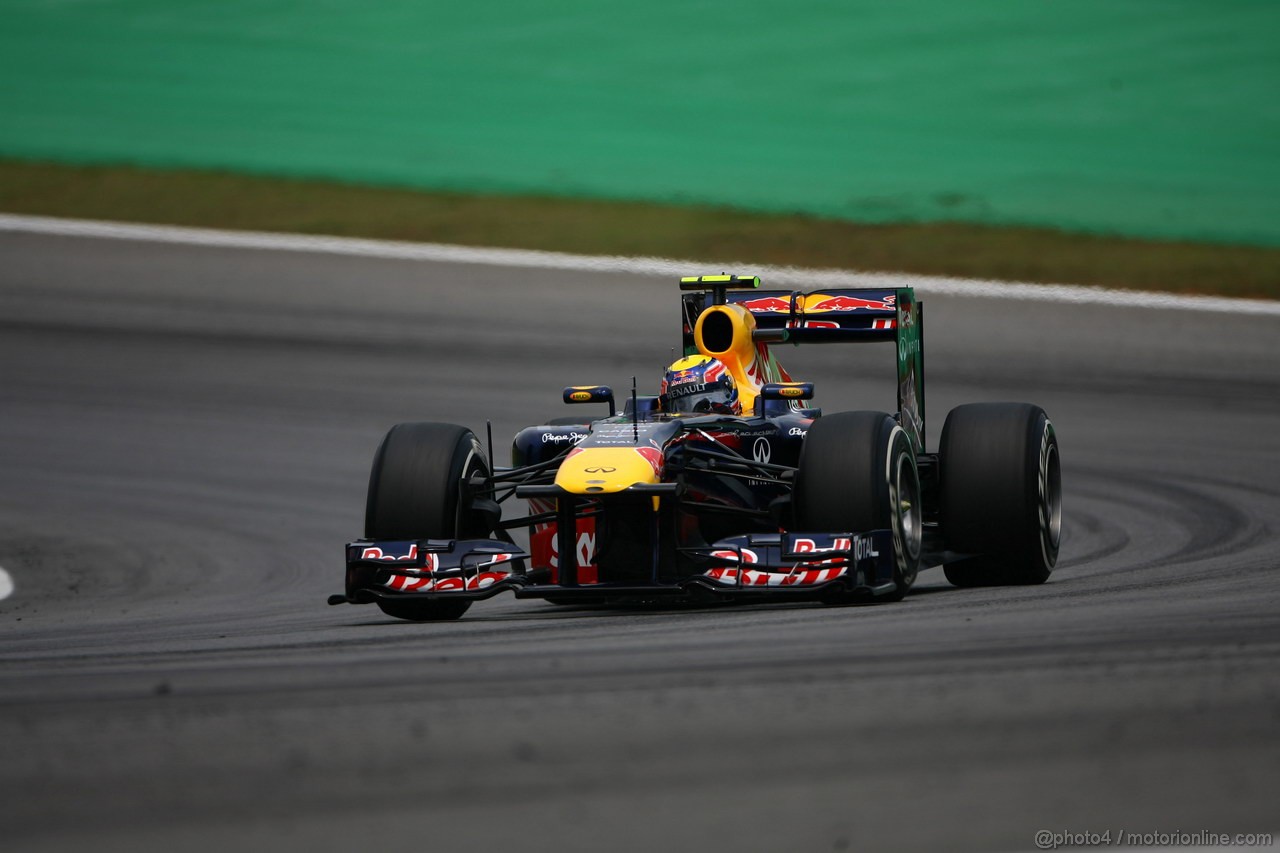 GP BRASILE, 26.11.2011- Qualifiche, Mark Webber (AUS), Red Bull Racing, RB7 