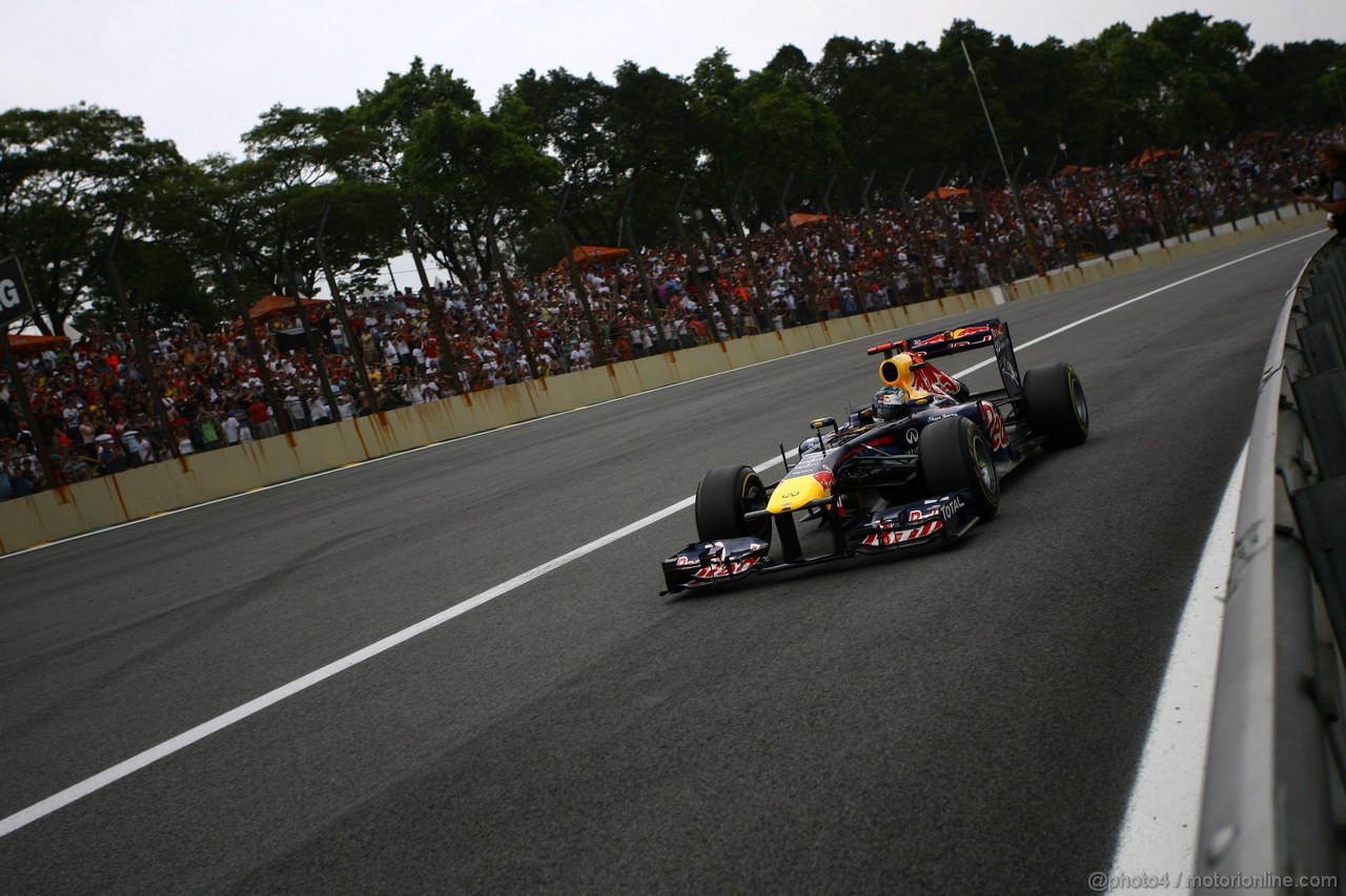 GP BRASILE, 26.11.2011- Qualifiche, Sebastian Vettel (GER), Red Bull Racing, RB7 