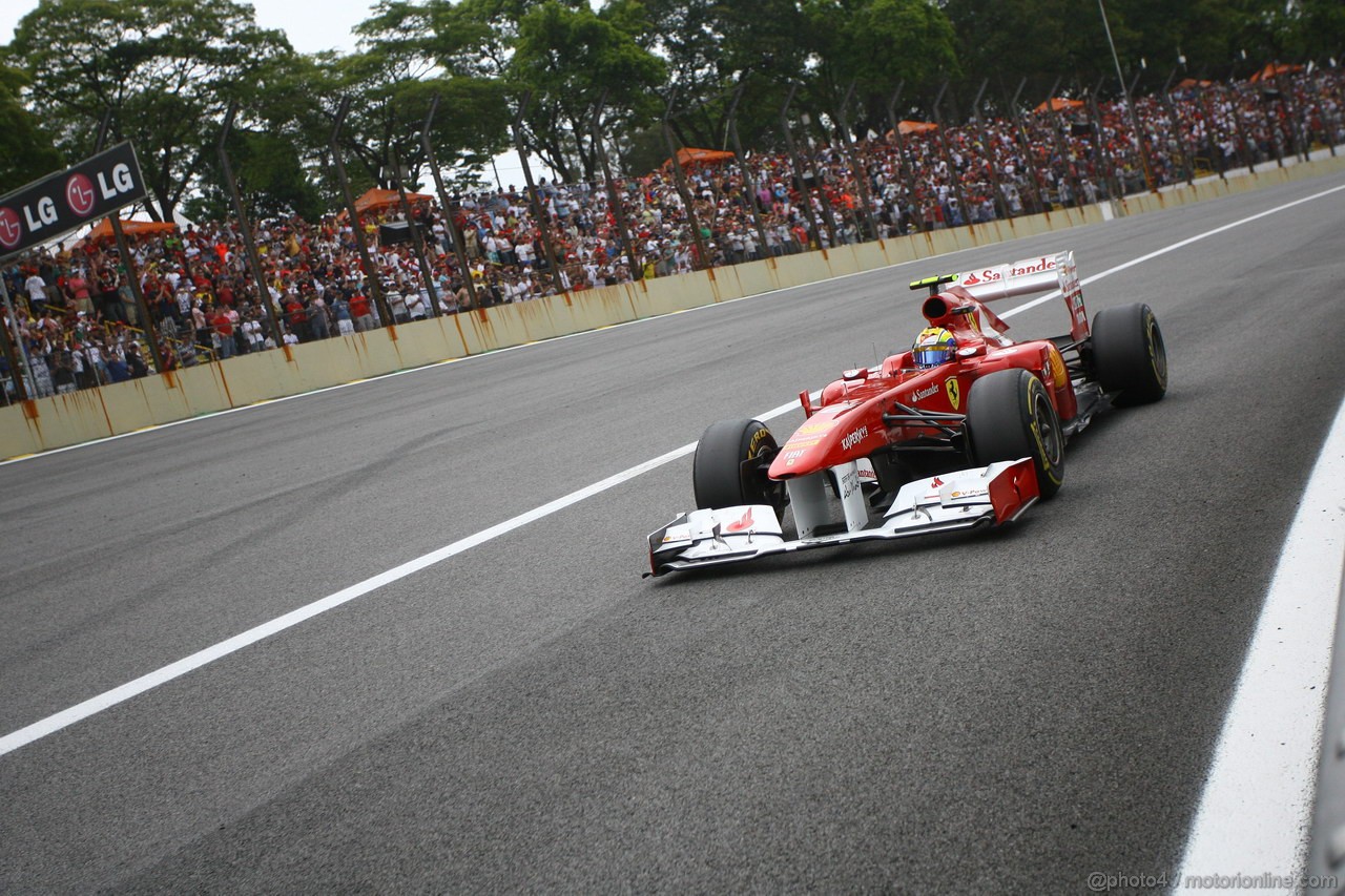 GP BRASILE, 26.11.2011- Qualifiche, Felipe Massa (BRA), Ferrari, F-150 Italia 