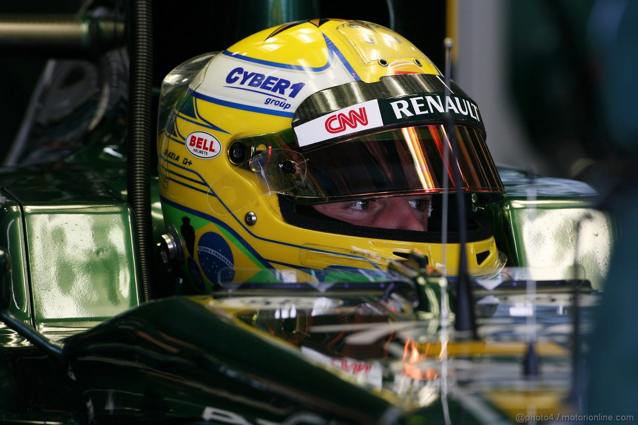 GP BRASILE, 25.11.2011- Prove Libere 1, Venerdi', Luiz Razia (BRA), Test Driver, Team Lotus, TL11  
