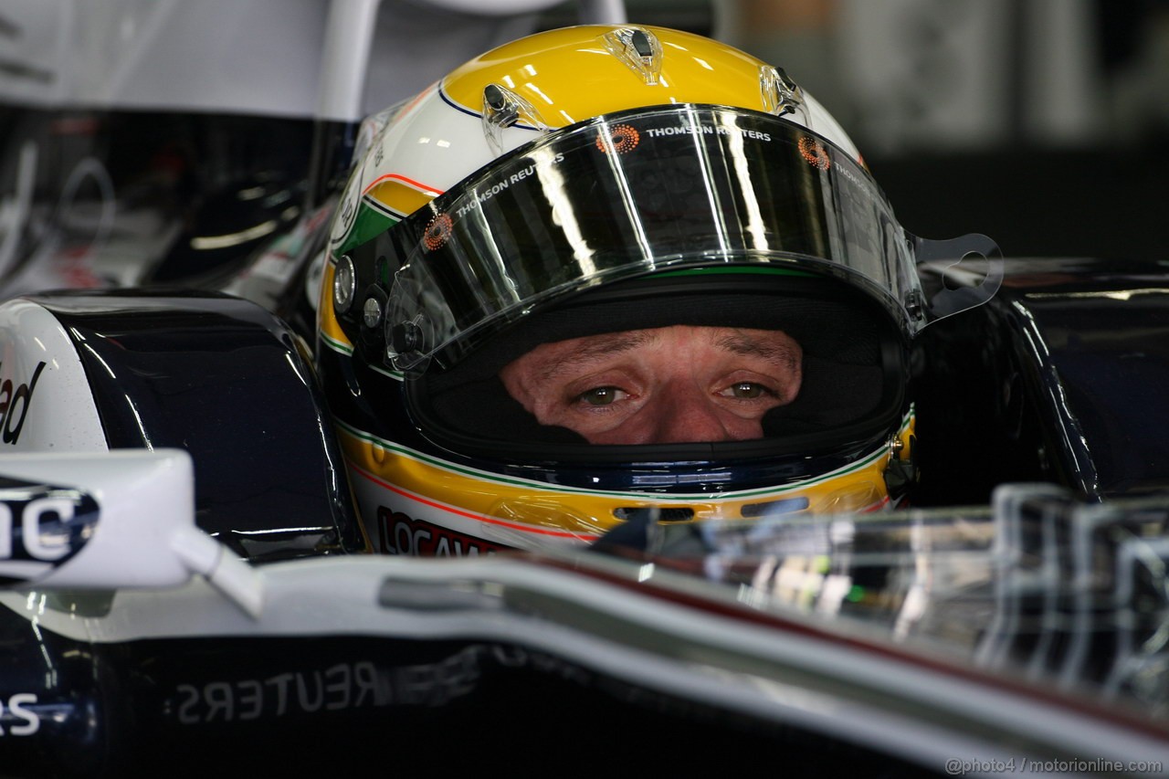 GP BRASILE, 25.11.2011- Prove Libere 1, Venerdi', Rubens Barrichello (BRA), Williams FW33 