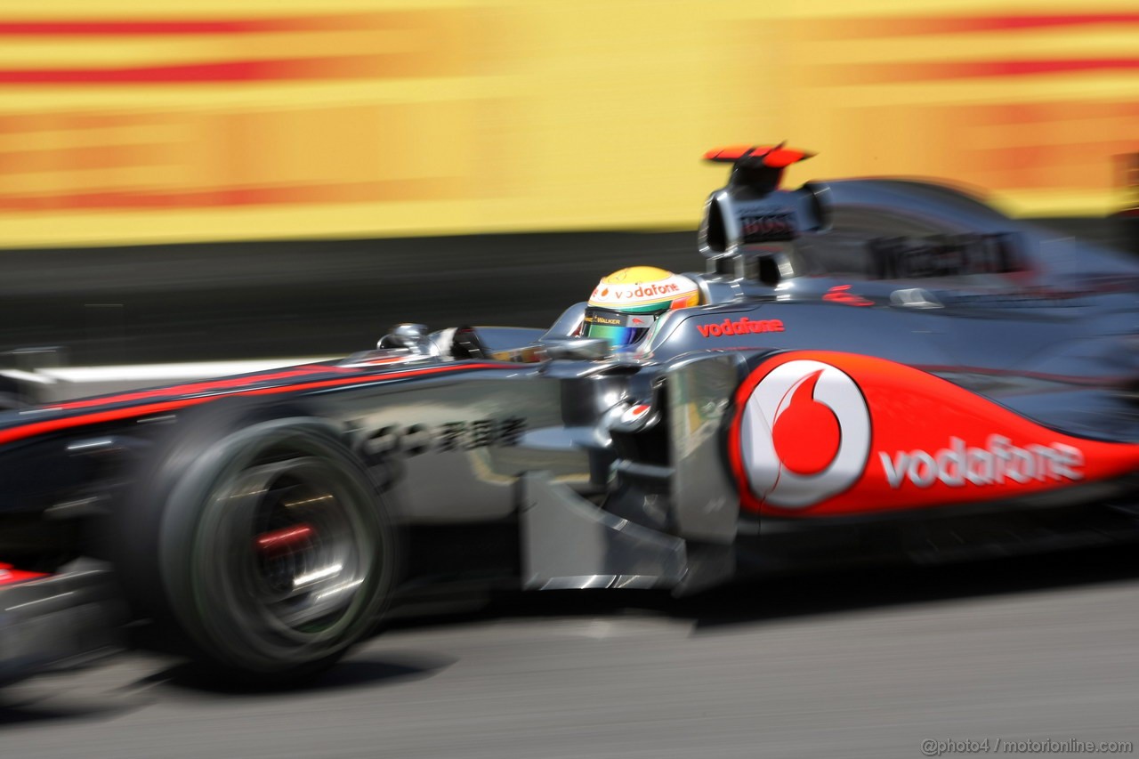 GP BRASILE, 25.11.2011- Prove Libere 1, Venerdi', Lewis Hamilton (GBR), McLaren  Mercedes, MP4-26 
