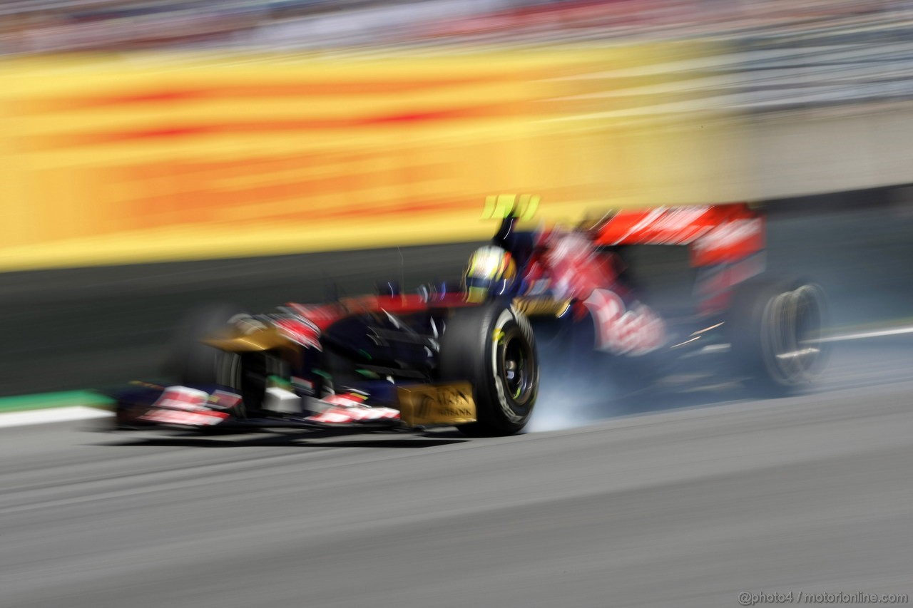 GP BRASILE, 25.11.2011- Prove Libere 1, Venerdi', Jaime Alguersuari (SPA), Scuderia Toro Rosso, STR6 