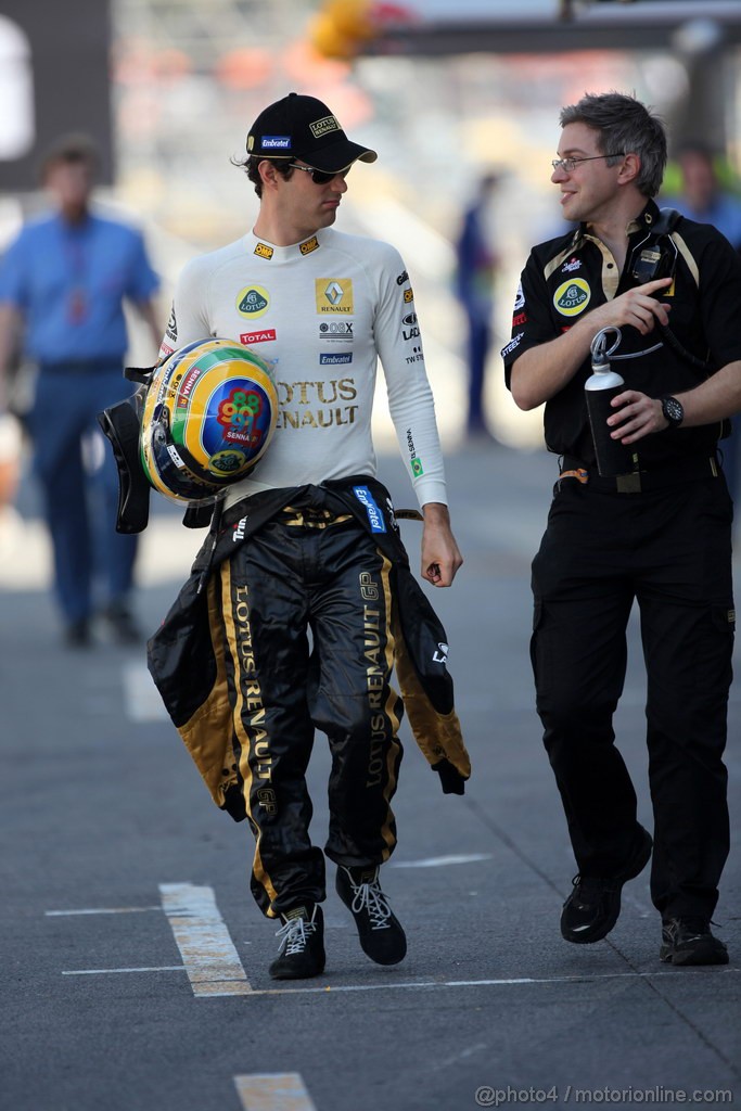 GP BRASILE, 25.11.2011- Prove Libere 1, Venerdi', Bruno Senna (BRA), Lotus Renault GP R31 