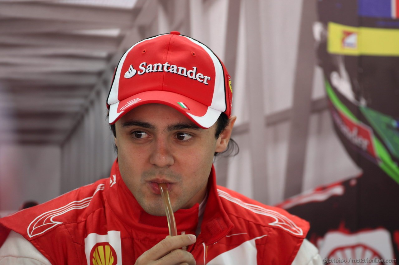 GP BRASILE, 25.11.2011- Prove Libere 1, Venerdi', Felipe Massa (BRA), Ferrari, F-150 Italia 
